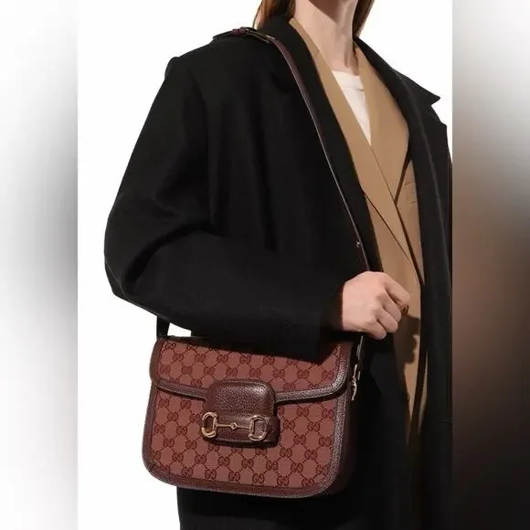 Gucci 1955 Monogram Canvas Shoulder Bag NWT - Picture 7 of 7